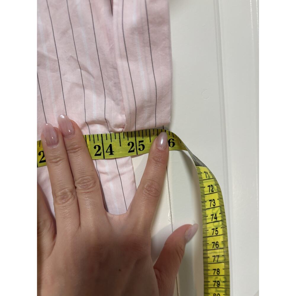 COS Pink Striped Short Sleeve Button Down Shirt Dress M - Picture 4 of 7